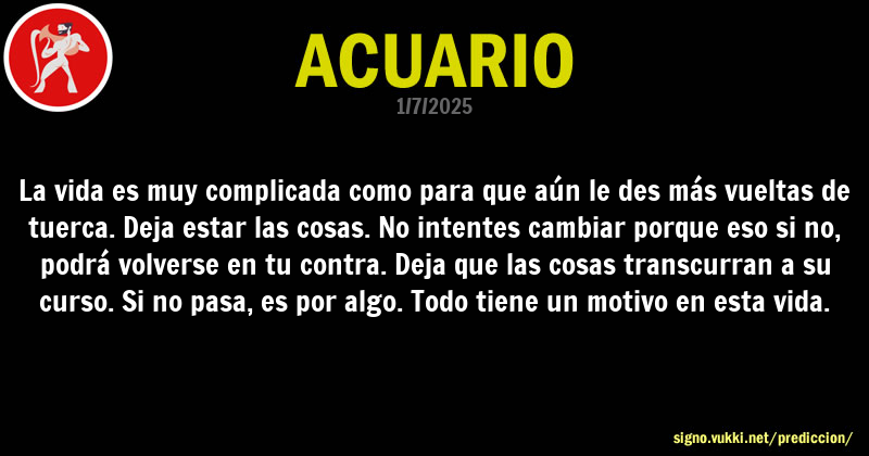 Predicción diaria de la Brujita para: Acuario - Descubre la predicción del día para tu signo!