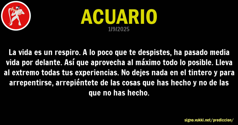 Predicción diaria de la Brujita para: Acuario - Descubre la predicción del día para tu signo!