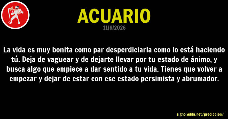 Predicción diaria de la Brujita para: Acuario - Descubre la predicción del día para tu signo!