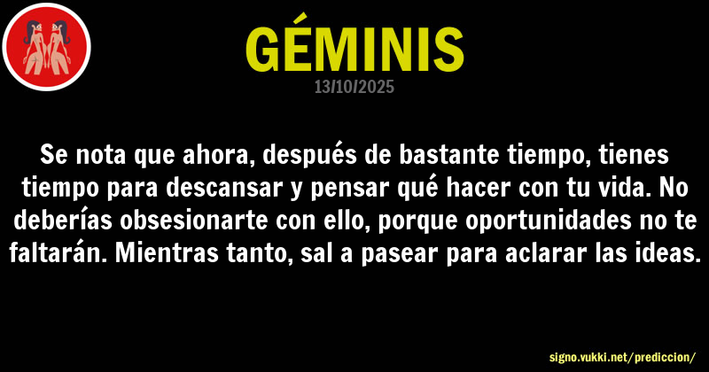 Predicción diaria de la Brujita para: Geminis - Descubre la predicción del día para tu signo!