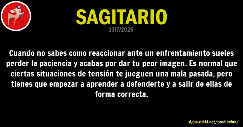 Predicción diaria de la Brujita para: Sagitario - Descubre la predicción del día para tu signo!