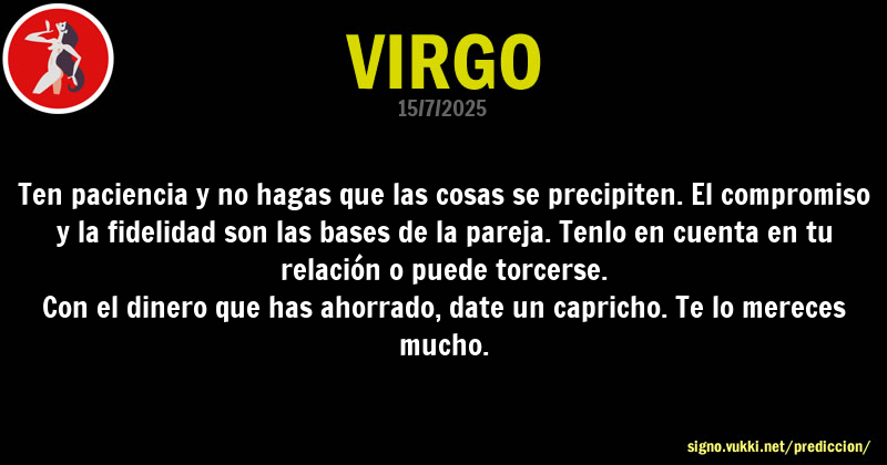 Predicción diaria de la Brujita para: Virgo - Descubre la predicción del día para tu signo!