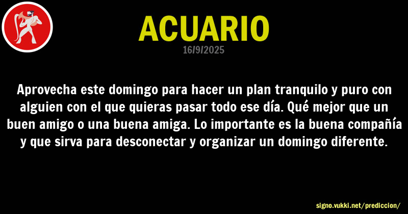 Predicción diaria de la Brujita para: Acuario - Descubre la predicción del día para tu signo!