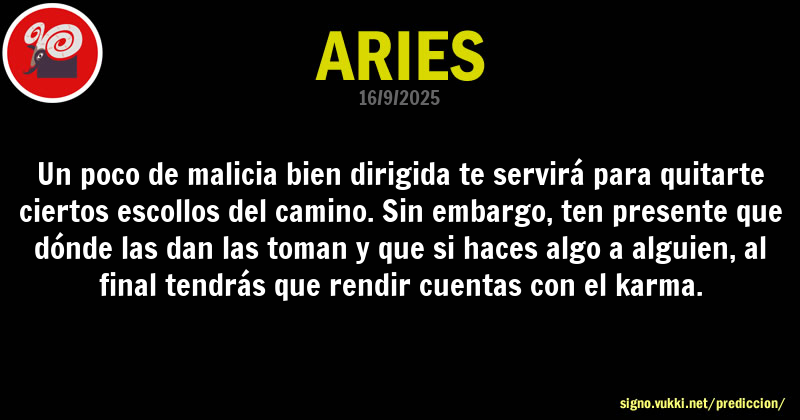Predicción diaria de la Brujita para: Aries - Descubre la predicción del día para tu signo!