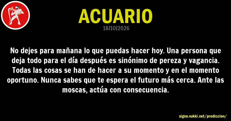 Predicción diaria de la Brujita para: Acuario - Descubre la predicción del día para tu signo!