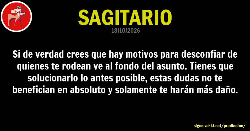 Predicción diaria de la Brujita para: Sagitario - Descubre la predicción del día para tu signo!