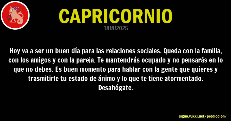 Predicción diaria de la Brujita para: Capricornio - Descubre la predicción del día para tu signo!