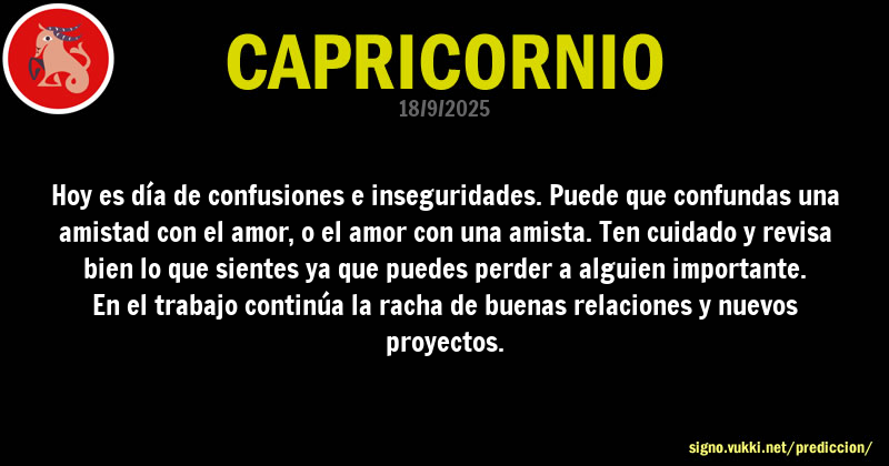 Predicción diaria de la Brujita para: Capricornio - Descubre la predicción del día para tu signo!