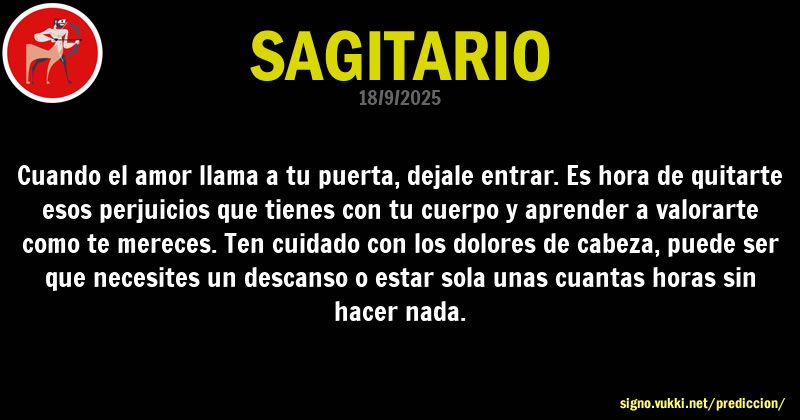 Predicción diaria de la Brujita para: Sagitario - Descubre la predicción del día para tu signo!