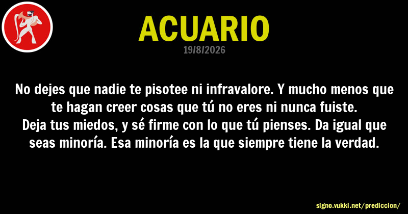Predicción diaria de la Brujita para: Acuario - Descubre la predicción del día para tu signo!