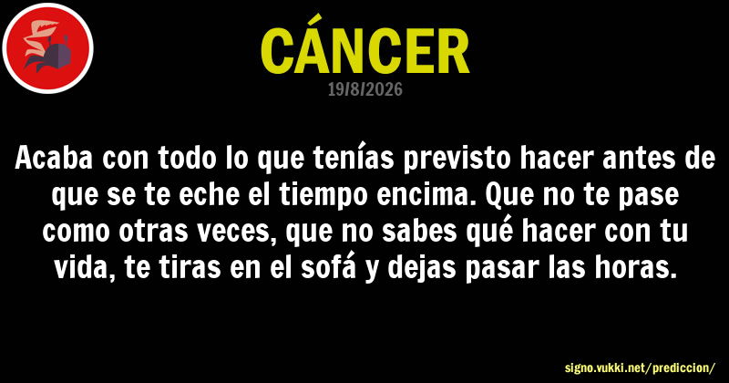Predicción diaria de la Brujita para: Cancer - Descubre la predicción del día para tu signo!
