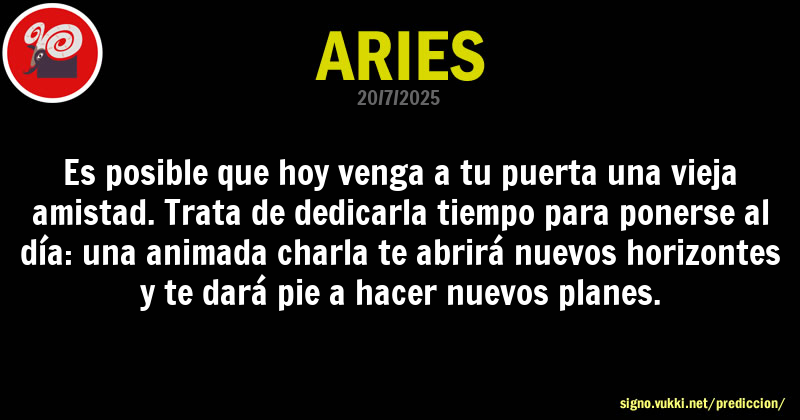Predicción diaria de la Brujita para: Aries - Descubre la predicción del día para tu signo!
