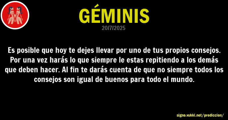 Predicción diaria de la Brujita para: Geminis - Descubre la predicción del día para tu signo!