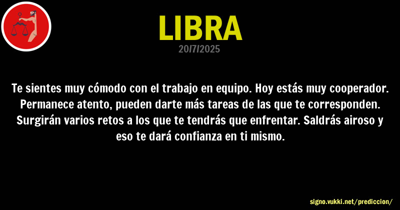 Predicción diaria de la Brujita para: Libra - Descubre la predicción del día para tu signo!