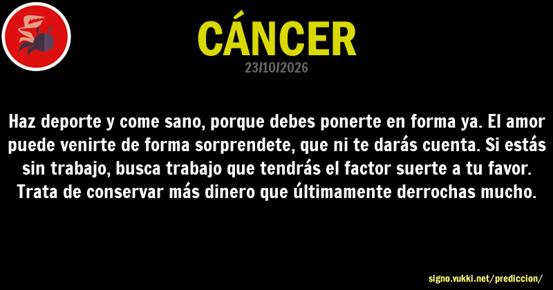 Predicción diaria de la Brujita para: Cancer - Descubre la predicción del día para tu signo!