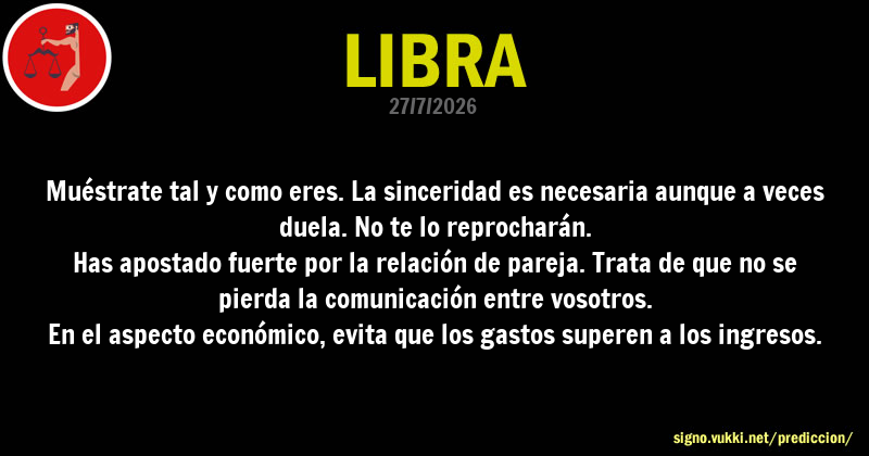Predicción diaria de la Brujita para: Libra - Descubre la predicción del día para tu signo!