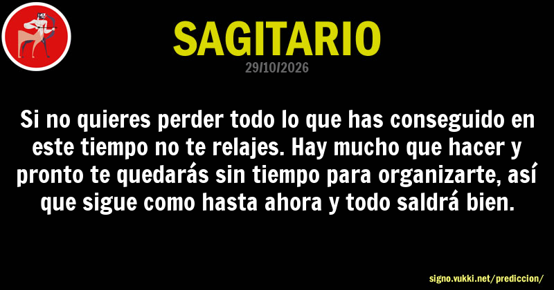 Predicción diaria de la Brujita para: Sagitario - Descubre la predicción del día para tu signo!