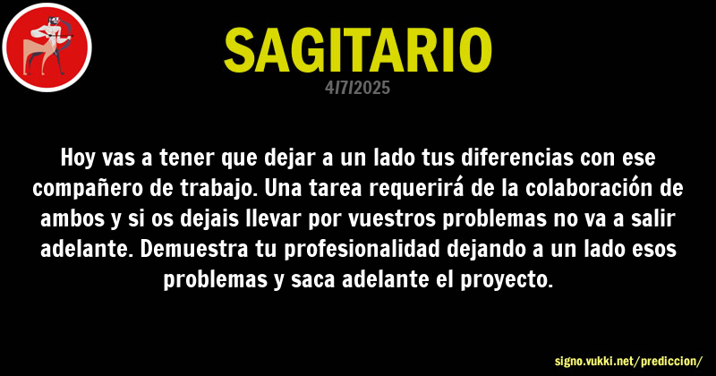 Predicción diaria de la Brujita para: Sagitario - Descubre la predicción del día para tu signo!