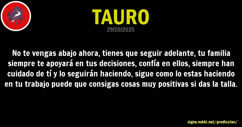 Predicción diaria de la Brujita para: Tauro - Descubre la predicción del día para tu signo!