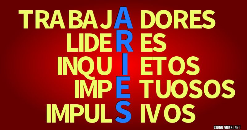 Aries - El significado de tu signo