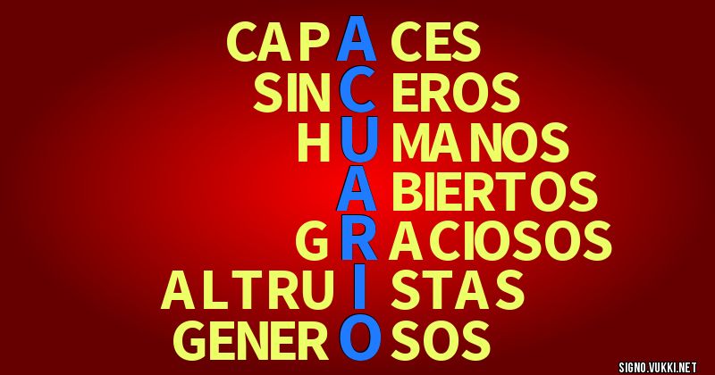 Acuario - El significado de tu signo