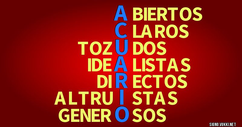 Acuario - El significado de tu signo